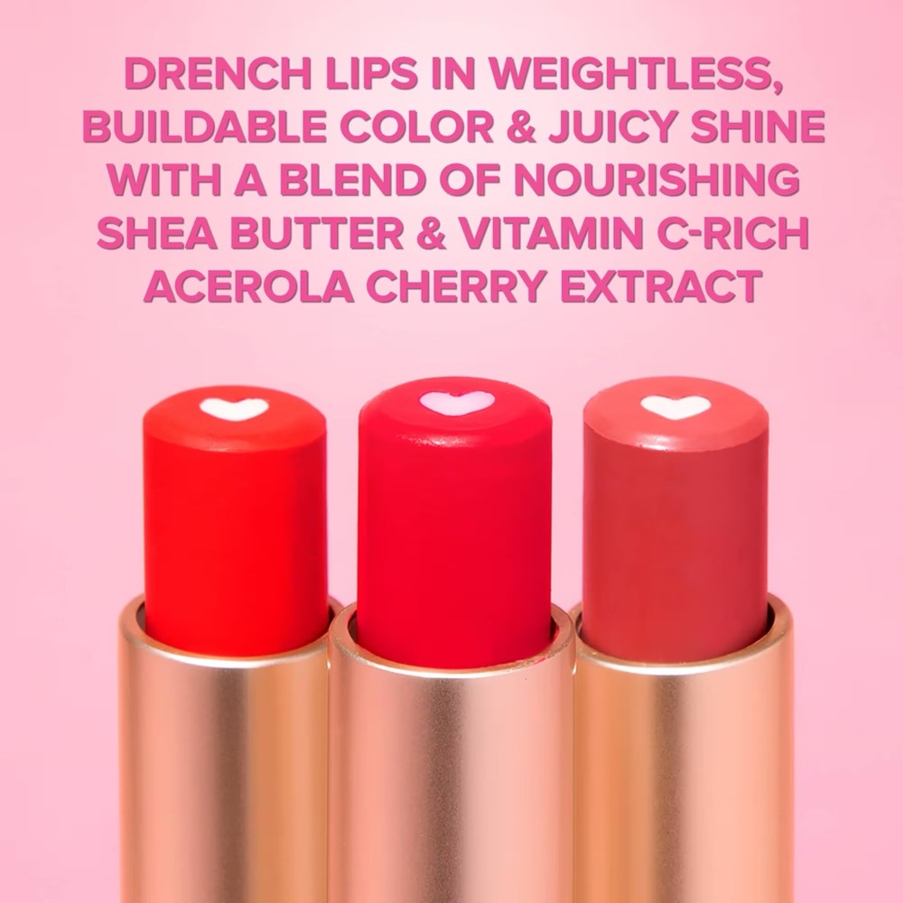 NEW Too Faced Too Femme Heart Core Lipstick Shade Sweet Romance - Picture 6 of 13